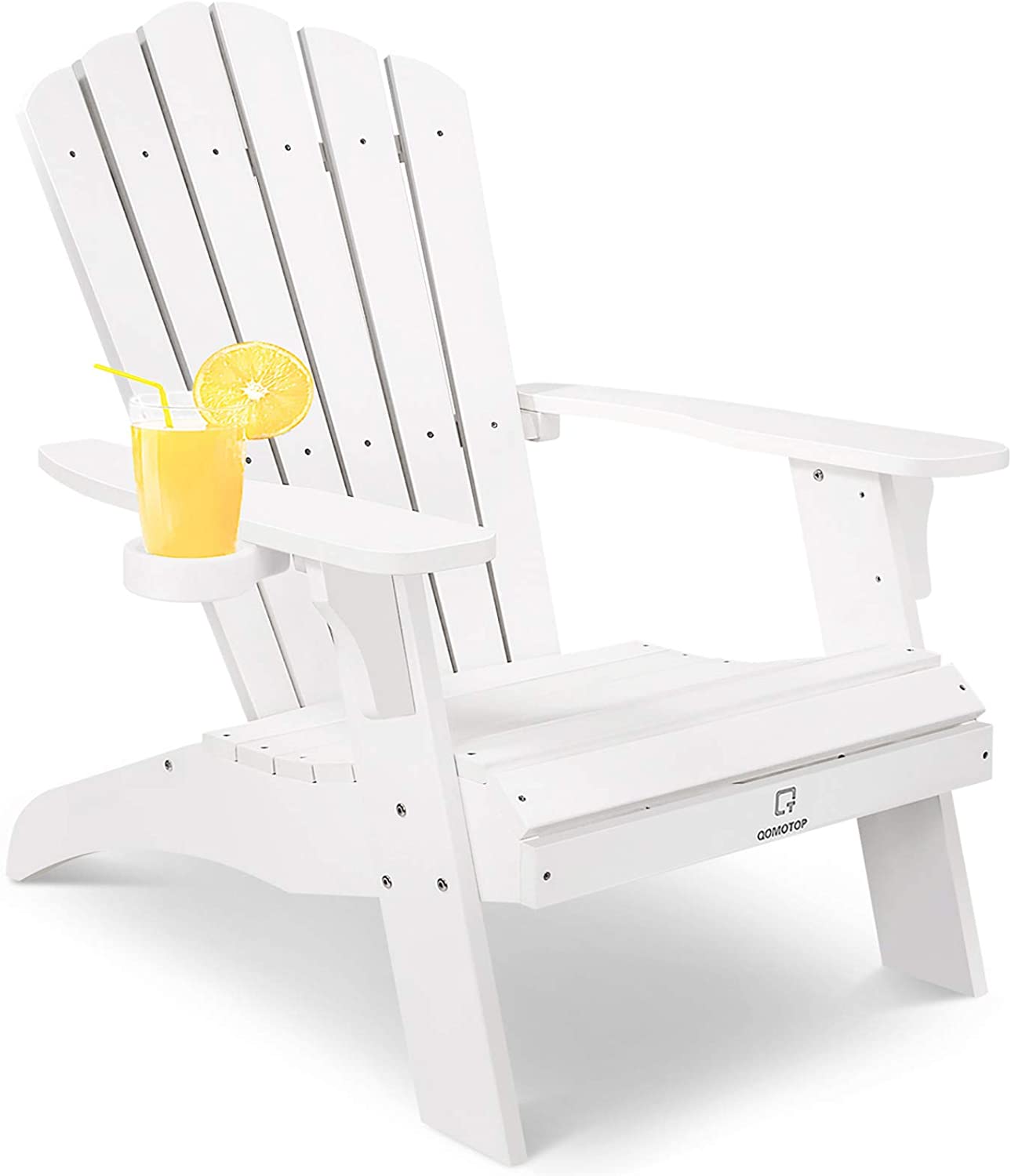 White Lounge Composite Adirondack Chair 1 