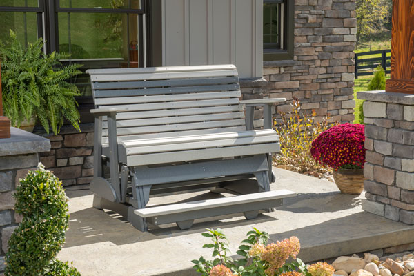 4' plain balcony glider